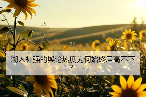 湖人补强的舆论热度为何始终居高不下？